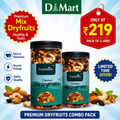 Premium Mix Dry Fruits Pack – Rich Nutrients Energy Snack Combo