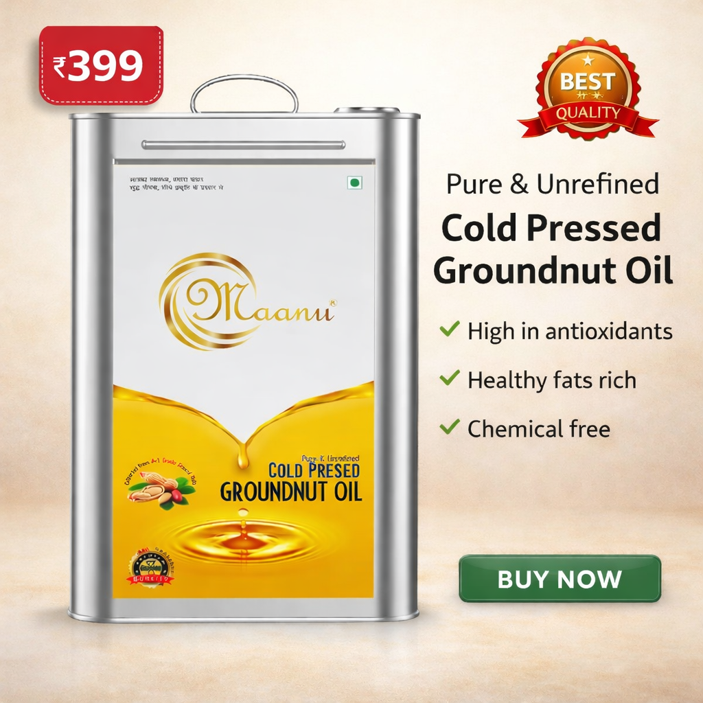 Premium Cold Pressed Peanut Oil 5L – Chemical Free & Rich in Antioxidants
